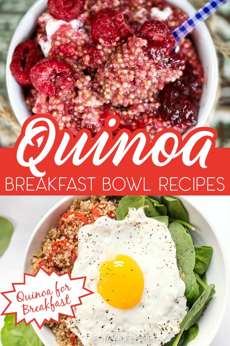 A quinoa breakfast bowl can be a nutritious and versatile way to start your day. From fruity, to dessert-like and even savory, here’s a list of our favorite 15 quinoa breakfast bowls to start your day off right. Healthy Breakfast Recipes | Breakfast Bowl Recipes | Recipes with Quinoa | Quinoa Breakfast Recipes | Protein Breakfast Recipes | Weight Loss Recipes #breakfast #healthyrecipes via @thebestoflife