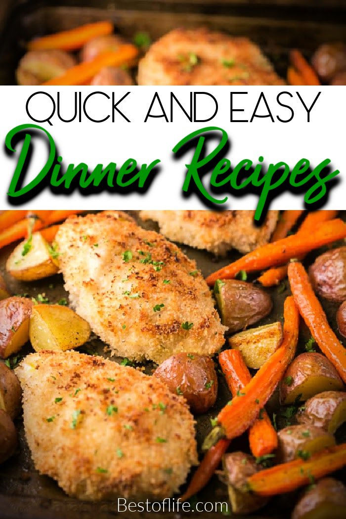 Saving time on cooking usually means sacrificing taste and flavor, but there are some of the best quick dinner recipes that will give you time and flavor. Healthy Quick Dinner Ideas | Quick Dinners for Families | Fast Family Dinner Ideas | Dinner Ideas for Two | Dinner Ideas Easy | Recipes for Busy People | Dinner Recipes for On the Go | Weeknight Dinner Ideas #dinner #recipes via @thebestoflife