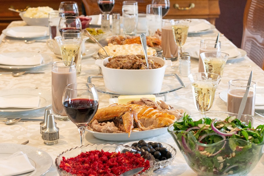 Thanksgiving Dinner Recipes for a Feast a Table Set for Thanksgiving with All of the Food