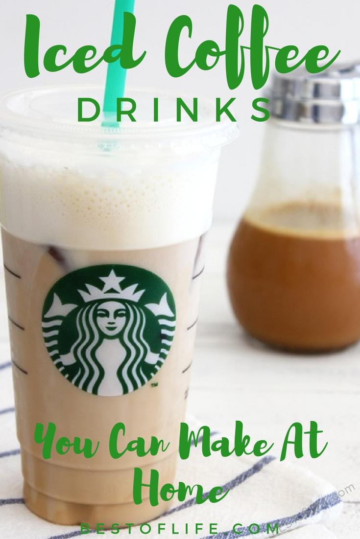 Starbucks iced coffee drinks to make at home help save your wallet from despair and keep your taste buds just as happy at the same time. How to Make a Starbucks Drink | Starbucks Copycat Recipe | Starbucks Iced Coffee Recipe | Starbucks Recipe | Easy Starbucks Recipe | Best Starbucks Recipe via @thebestoflife