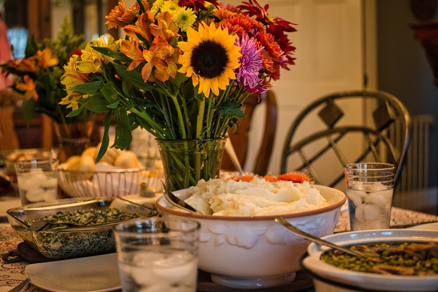 Thanksgiving Dinner Recipes for a Feast Close Up of a Set Table for Dinner