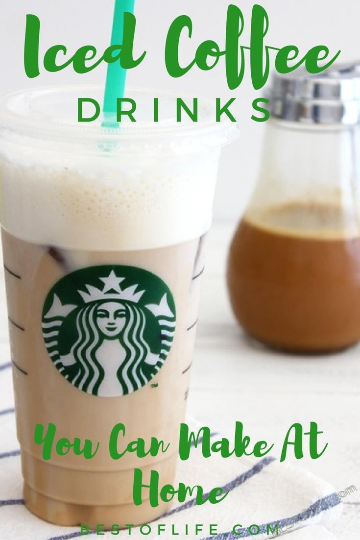 Starbucks iced coffee drinks to make at home help save your wallet from despair and keep your taste buds just as happy at the same time. How to Make a Starbucks Drink | Starbucks Copycat Recipe | Starbucks Iced Coffee Recipe | Starbucks Recipe | Easy Starbucks Recipe | Best Starbucks Recipe