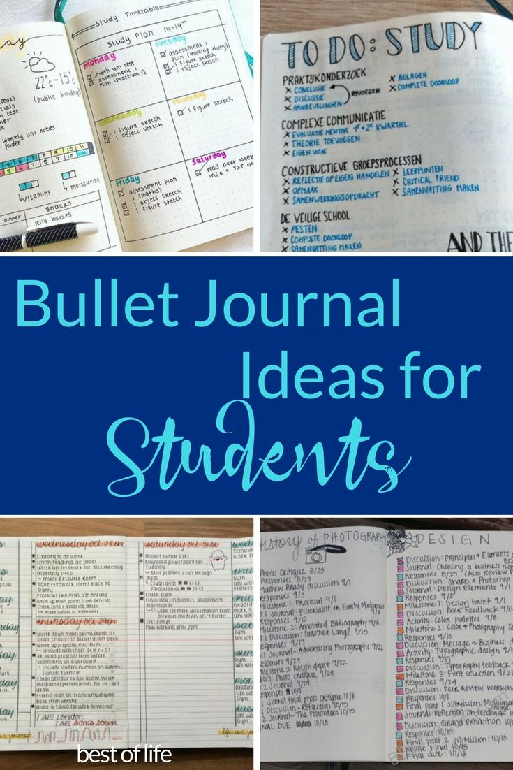Bullet Journal Ideas for Students | Nifty Planner Organization - The ...