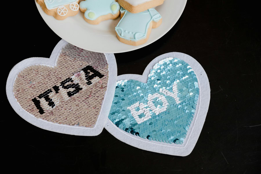 Baby Boy Gift Ideas a Plate of Cookies with Two Hearts That Say "It's a Boy"
