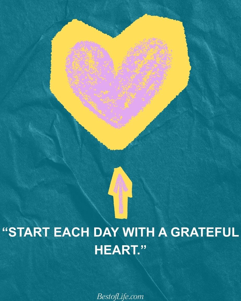 Short Quotes About Happiness "Start each day with a grateful heart."