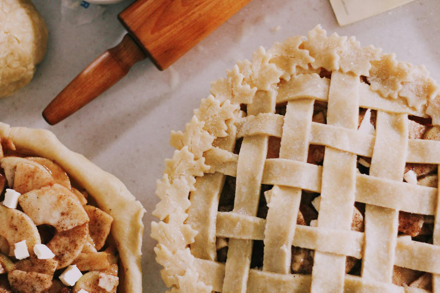 Apple Dessert Recipes Close Up of an Apple Pie