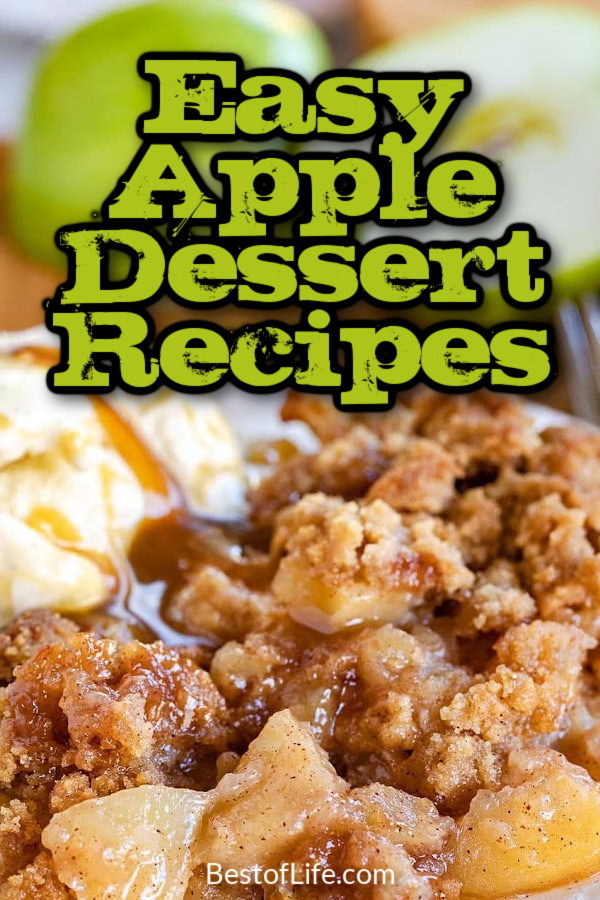 Try some easy apple dessert recipes that are perfect as party desserts, fall desserts or even just a quick snack at home. Easy Apple Desserts | Fall Apple Dessert Ideas | Quick Apple Desserts | Delicious Apple Desserts | Healthy Apple Desserts | Best Apple Dessert Recipes | Cinnamon Apple Desserts | Kid-Friendly Apple Desserts | Apple Crisp Recipes with Oats | Baked Apple Recipes with Cinnamon | Creative Apple Dessert Ideas via @thebestoflife