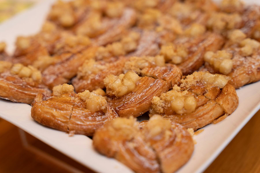 Apple Dessert Recipes Close Up of Apple Crumble Pastries