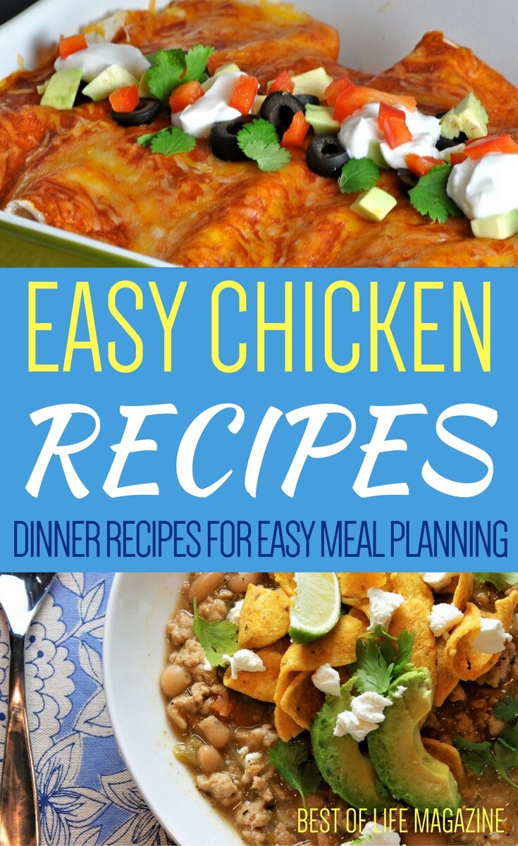 Easy chicken recipes come in many different flavors and sizes and can help make sure there is always a meal for dinner, even when there is no time left in the day. Easy Chicken Recipes | Easy Recipes | Chicken Recipes | Best Chicken Recipes | Best BBQ Chicken | Best Fried Chicken | Healthy Chicken Recipes | Easy Dinner Recipes | Best Dinner Recipes via @thebestoflife