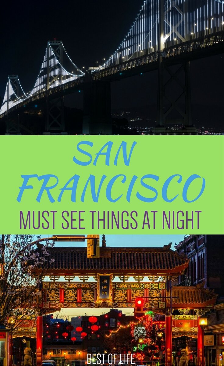 Visiting San Francisco at night gives us all a new perspective on the beauty and art that fills the city all year long. Best Things to do in San Francisco | Things to do in San Francisco at Night #sanfrancisco #california #thingstodo #Traveltips #SanFran via @thebestoflife