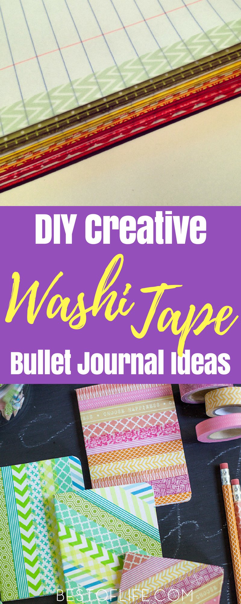 Use the best washi tape ideas to get creative with your bullet journal and bring out any inner designer you may have. Easy Washi Tape Ideas | How to Use Washi Tape | What is Washi Tape | Bullet Journal Design Ideas | BuJo Designs | BuJo Ideas