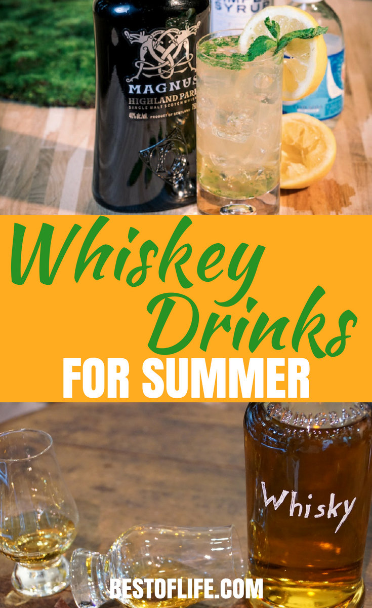 The best whiskey drinks for summer can open you up to a whole new world of whiskey cocktails that are refreshing and easy to make. #whiskey #summer #cocktails | Whiskey Cocktails | Best Whiskey Cocktail Recipes | Easy Whiskey Cocktail Recipes