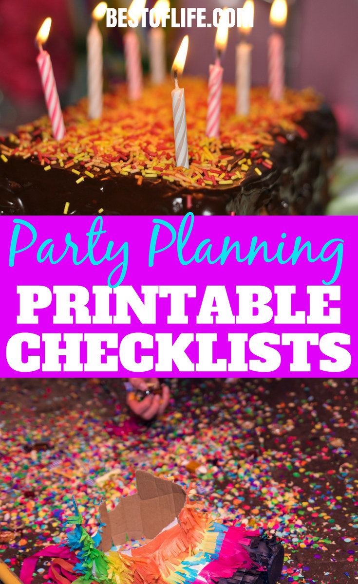 Save yourself some time and energy by using the best party planning checklist printables to help you plan your party. #party #planning #organized | Best Party Planning Tools | Free Party Checklist Printables | best Party Planning Checklists