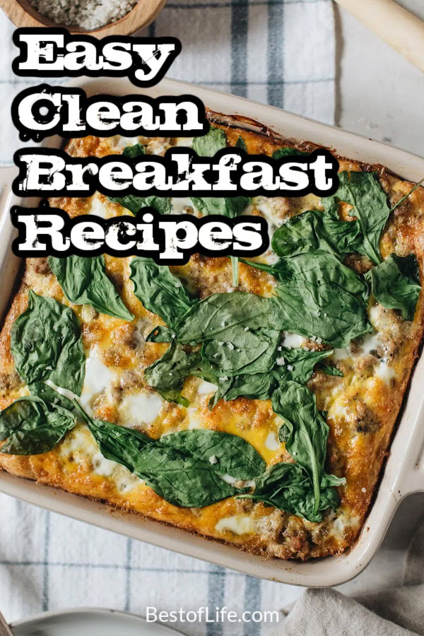 These clean eating breakfast recipes for beginners are perfect for losing weight and living a healthier lifestyle. Healthy Breakfast Ideas | Weight Loss Breakfast Recipes | Easy Breakfast Recipes | Low Calorie Breakfast | High Protein Breakfast | Gluten-Free Breakfast | Meal Prep Breakfast Ideas | Clean Eating Oatmeal Breakfast Recipes | Paleo Breakfast Ideas for Clean Eaters via @thebestoflife