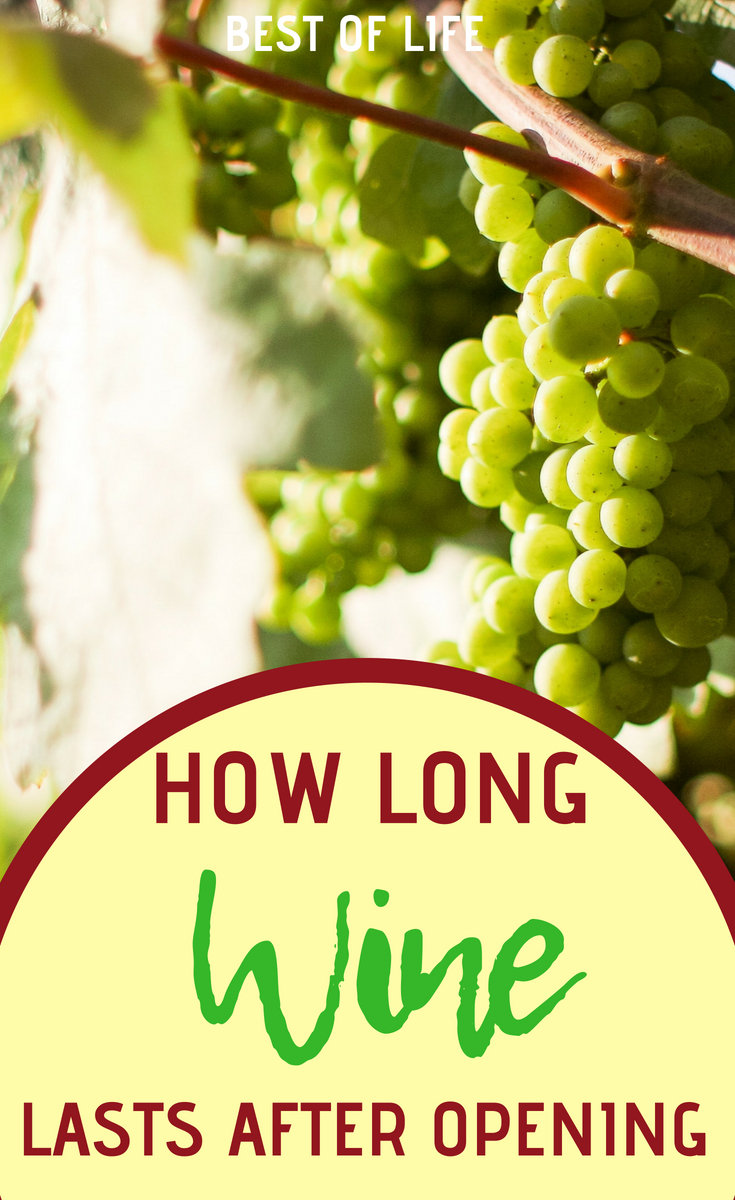 Regardless of how often you enjoy wine, knowing how long wine lasts after opening will help you enjoy them during their prime and never worry about wasting wine. Tips for Red Wine | Tips for White Wine | Opening Wine Without a Corkscrew | Wine Hacks | Wine Expiration Tips #wine #hacks via @thebestoflife