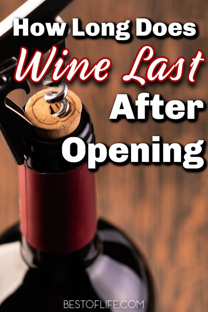Regardless of how often you enjoy wine, knowing how long wine lasts after opening will help you enjoy them during their prime and never worry about wasting wine. Tips for Red Wine | Tips for White Wine | Opening Wine Without a Corkscrew | Wine Hacks | Wine Expiration Tips #wine #hacks