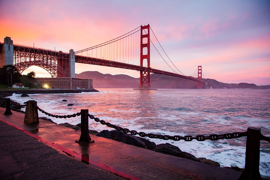 Unique Bars in San Francisco View of the Golden Gate Bridge