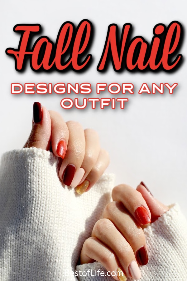 Use fall nail designs to express your love for the season and add a little warmth to your outfit with the colors of the season. Fall Nail Ideas | Fall Beauty Ideas | Fall Fashion Ideas | Painted Nail Designs | Fall Style Tips | Fall Looks for Nails | Fall Nail Art Ideas #nails #fallfashion