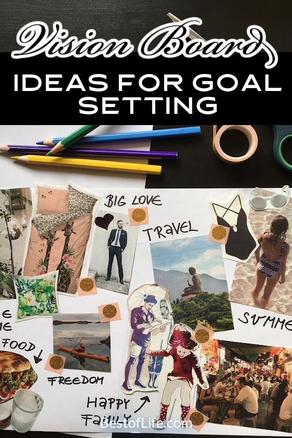Set your goals and use these creative and inspirational vision board ideas for goal setting to make sure that you live every day to your fullest potential! Vision Board Ideas | Vision Boards for Men | Vision Boards for Women | Goal Setting Ideas | Bullet Journaling | How to Make a Vision Board | Tips for Setting Goals | How to Set Goals | Easy Vision Board Ideas | Wedding Vision Board Ideas #visionboard #bulletjournal