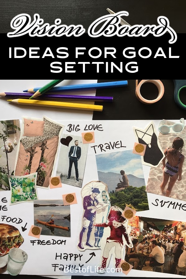 Set your goals and use these creative and inspirational vision board ideas for goal setting to make sure that you live every day to your fullest potential! Vision Board Ideas | Vision Boards for Men | Vision Boards for Women | Goal Setting Ideas | Bullet Journaling | How to Make a Vision Board | Tips for Setting Goals | How to Set Goals | Easy Vision Board Ideas | Wedding Vision Board Ideas via @thebestoflife