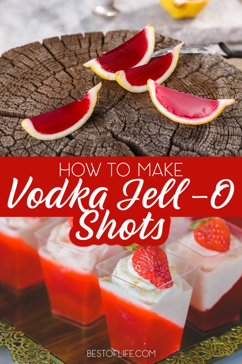 Once you know how to make jello shots with vodka, you can use that knowledge to add some fun to any party you throw throughout the year. Change the colors for the type of party and let the fun begin! Jello Shots Recipe |Party Recipes | Recipes for a Crowd | Adult Recipes | Bachelorette Party Ideas | Bachelor Party Ideas | Drink Recipes for Parties | Cocktail Recipes for a Crowd #partyrecipes #jelloshots via @thebestoflife