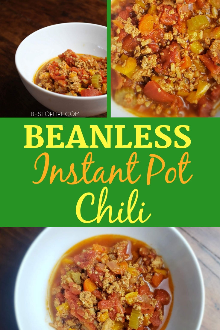 The perfect pot of chili can easily make a lunch or dinner, family night or larger gathering, one of your best. Make this easy beanless Instant Pot chili recipe. Instant Pot Recipes | Beanless Chili Recipes | Chili Ideas | Whole30 Chili Recipe | 2B Mindset Chili Recipe | Low Carb Chili Recipe | Low Carb Instant Pot Recipe | 2B Mindset Recipes #chili #instantpot