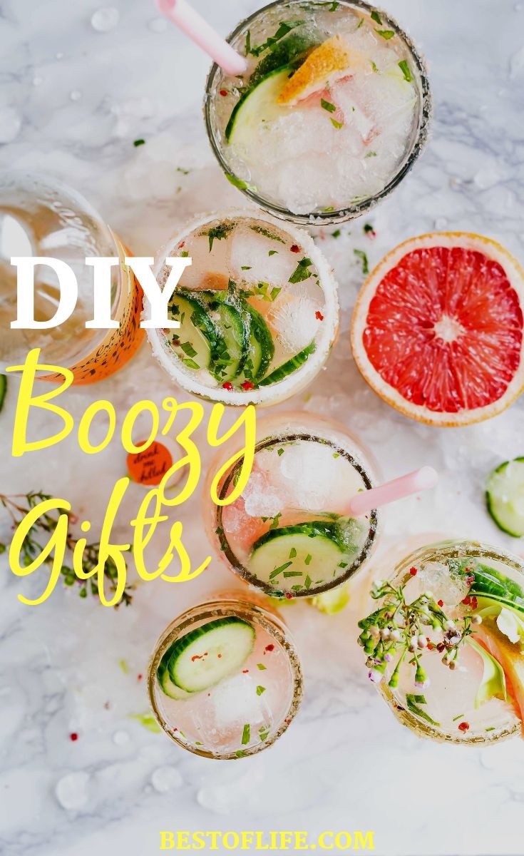DIY boozy gifts are good for almost any occasion and they allow you to get crafty while having fun at as you make it and enjoy it. DIY Gifts | DIY Crafts for Adults | Boozy Gift Ideas | Wine Gifts | Gift Basket Ideas for Adults #DIY