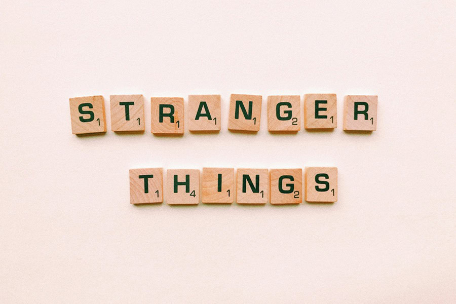 Funny Stranger Things Memes for your Day Close Up of Letter Tiles That Spell Out Stranger Things