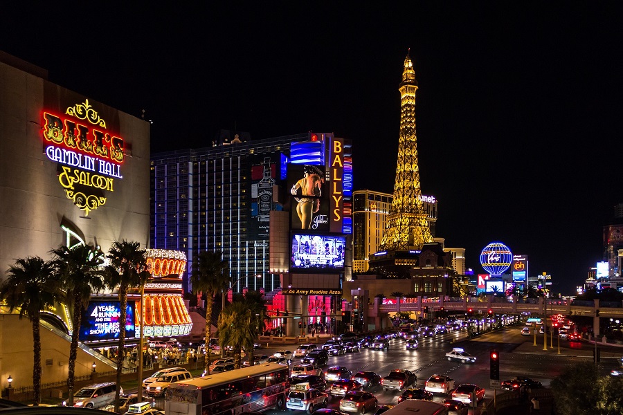 Free Things to Do in Las Vegas for Couples View of Downtown at Night