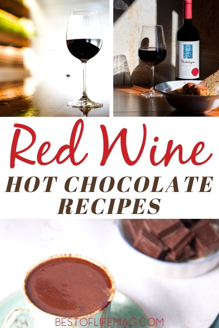 Red wine hot chocolate recipes make pairing wine with chocolate less of a thing to know and more of an art form that is delicious. Hot Chocolate Recipes for Adults | Hot Chocolate Recipes with Alcohol | Wine Recipes | Drink Recipes with Wine | Drink Recipes for Adults | Drink Recipes with Alcohol #wine #chocolate via @thebestoflife