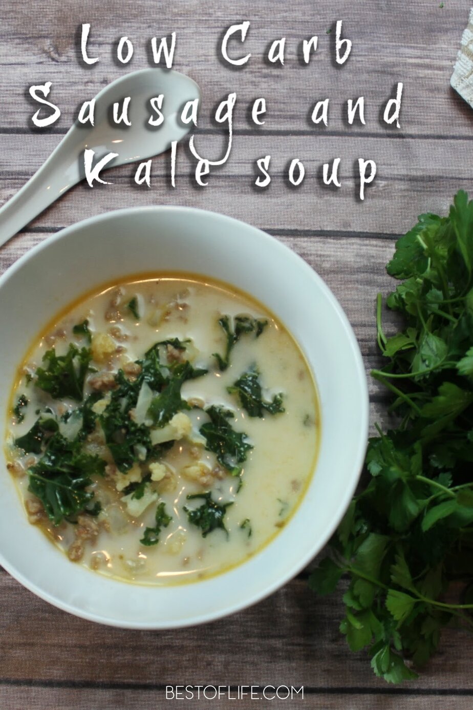 Instant Pot Creamy Sausage and Kale Soup : The Best of Life®