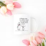 A Mother Holds Her Childrens Hands for a Short While their Hearts forever coffee mug
