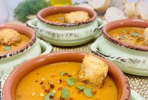 Instant Pot Red Pepper Tomato Soup | Homemade Roasted Red Pepper Soup