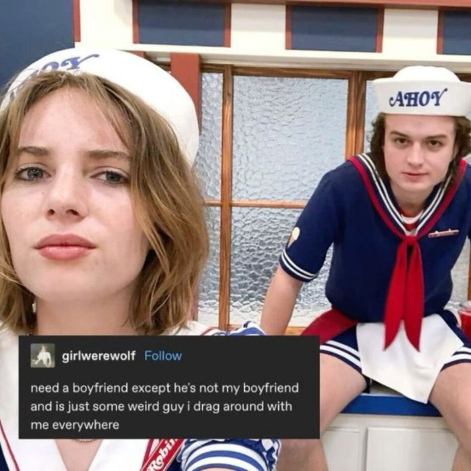 Best Stranger Things Memes Season 3 a Selfie Robin Took with Steve in the Background