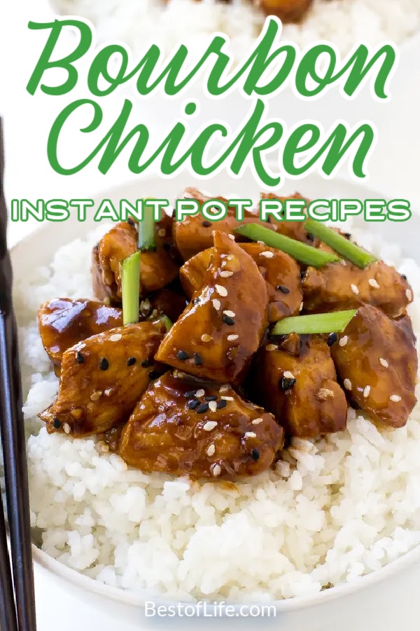 Making Instant Pot bourbon chicken recipes for a family dinner recipe, dinner party recipe, or even as a make ahead meal will speed up your weekly meal prep. Saucy Chicken Instant Pot | Instant Pot Chicken Thighs | Bourbon Chicken Pressure Cooker | Instant Pot Dinner Recipes with Chicken | Easy Instant Pot Dinner Recipes | Chicken Pressure Cooker Recipes #instantpot #chickenrecipes via @thebestoflife