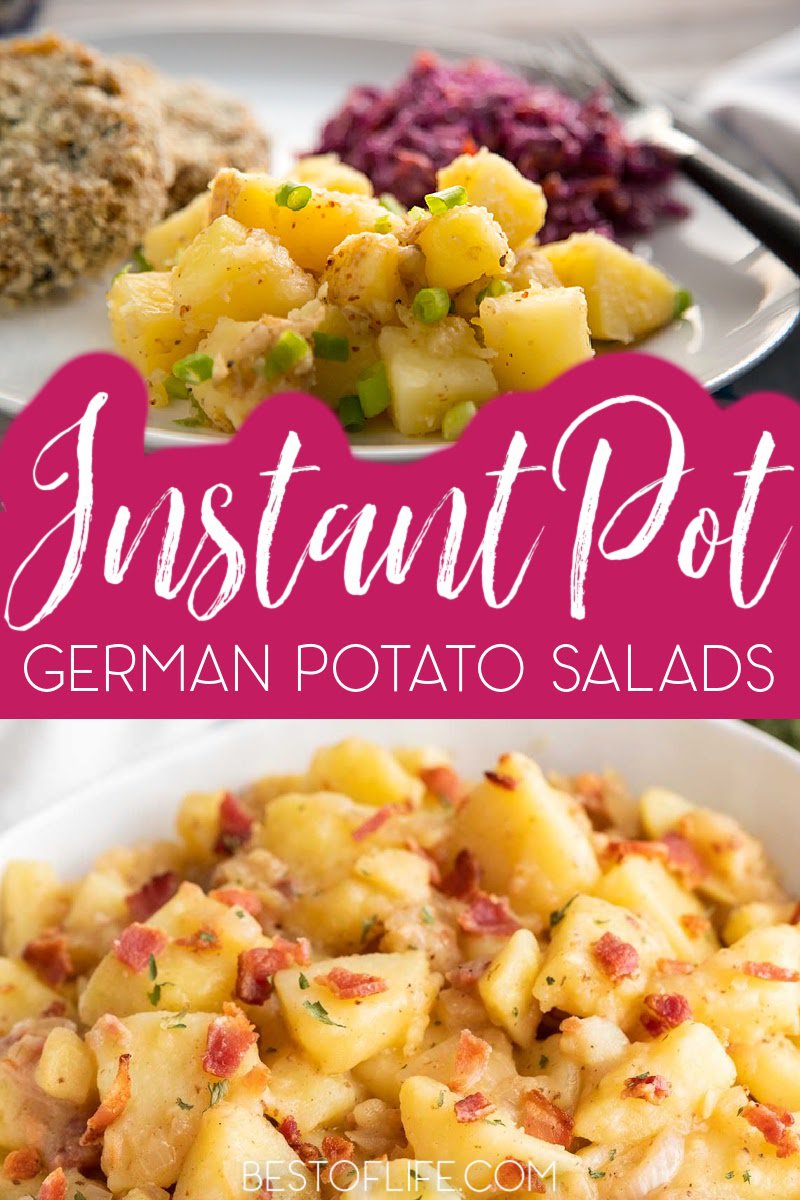 You can use Instant Pot German potato salad recipes to experience the popular Instant Pot summer side dish in a whole new way. Instant Pot Potato Salad | Instant Pot Potato Salad with Red Potatoes | Instant Pot Potato Salad with Dill | Pressure Cooker German Potato Salad | Low Sodium German Potato Salad | Instant Pot Recipes with Potatoes | Potato Recipes for Summer | BBQ Party Recipes | Family Dinner Ideas #instantpotrecipes #easyrecipes via @thebestoflife