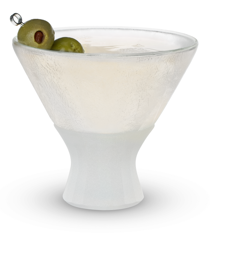 What better way to enjoy your martini than shaken, stirred, and cold? The Glass FREEZE martini glass keeps your cocktail perfectly chilled so you can enjoy every sip to the fullest. Martini Recipes | Shaken Martini Recipes | Stirred Martini Recipes | Party Planning | Cocktail Glasses | Host Freeze Glasses #martini #cocktail