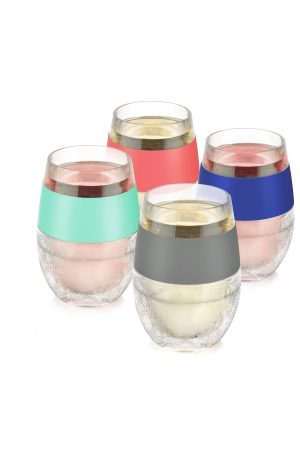 Wine FREEZE Cooling Cups Assorted Colors