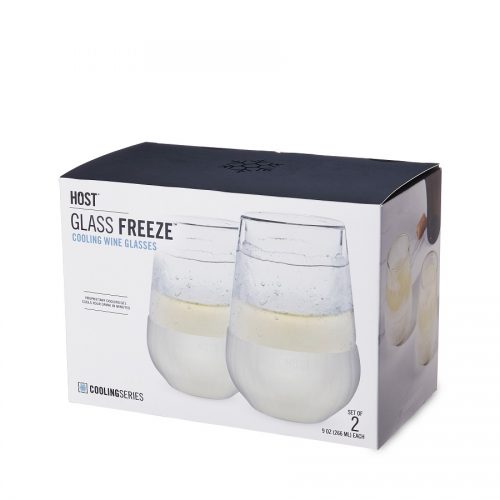 Glass FREEZE™ Wine Glass (set of two) The Best of Life