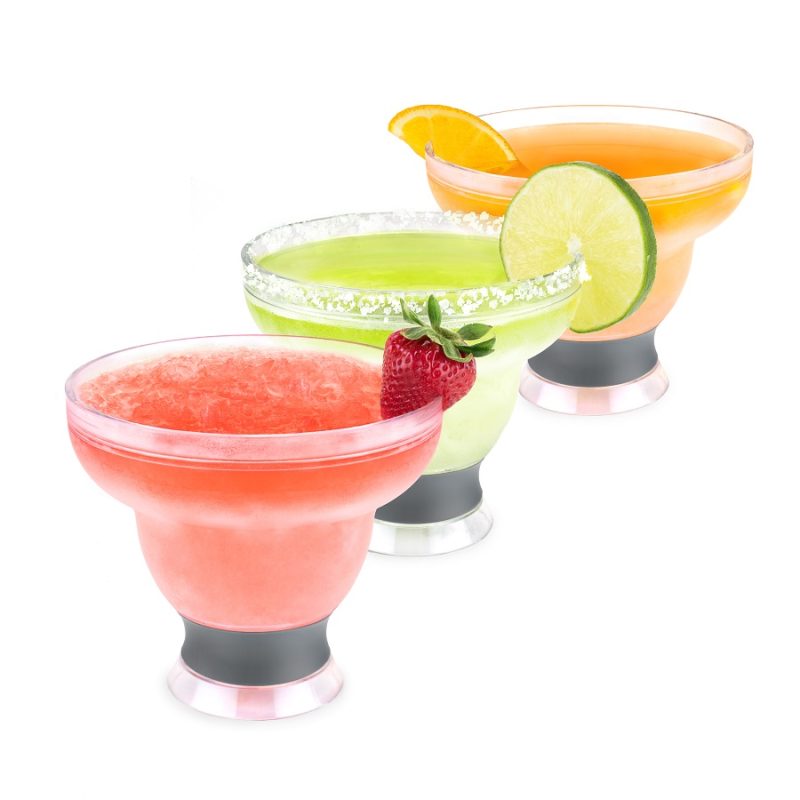 Margarita FREEZE Cooling Cups 3 Cups Filled with Margarita