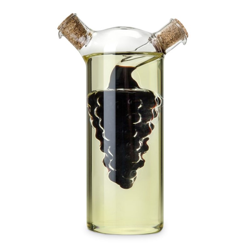 Oil and Vinegar Cruet Filled with Oil and Vinegar