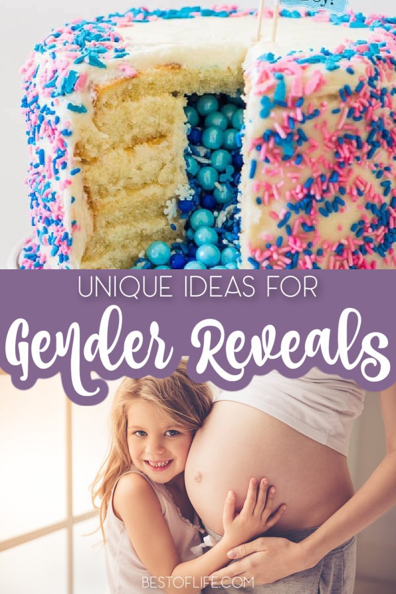 Unique gender reveal ideas are fun ways to reveal the gender of a coming baby to the parents, their family, and their closest friends. Gender Reveal Ideas for Party | Gender Reveal Nursery | Cakes for Gender Reveal Parties | Gender Reveal Decorations | Games for Gender Reveals | Gender Reveal Ideas Themes | Creative Gender Reveal Ideas | Last Minute Gender Reveal Ideas #parenting #babyshower via @thebestoflife