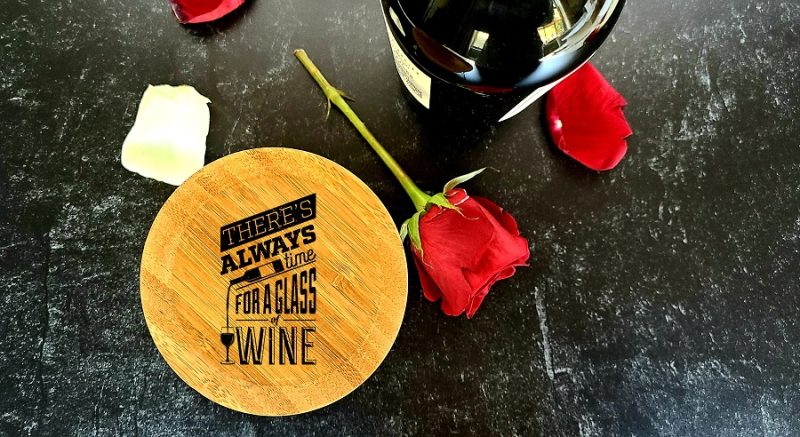 Best Wine Quotes Wine Glass Toppers with There's Always Time for a Glass of Wine on Top