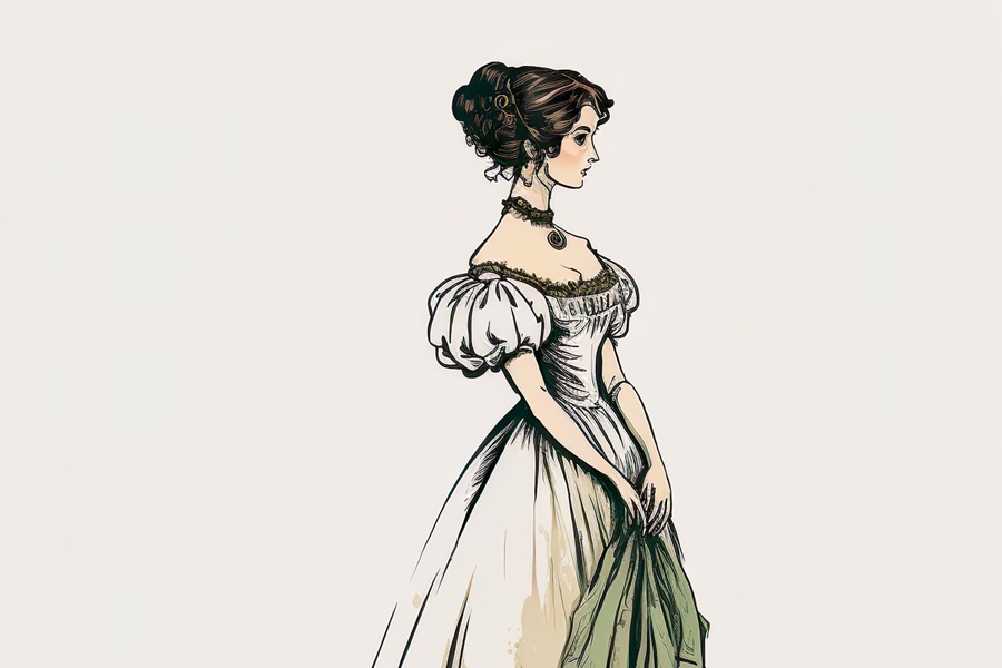 Best Netflix Series for Teens a Drawing of a Woman Wearing a Regency Era Dress