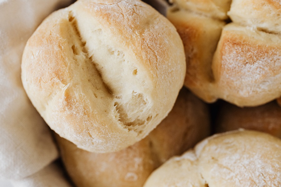 Gluten Free Bread Machine Recipes to Bake  Close Up of a Basket of Rolls