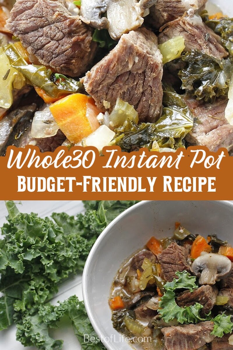 Whole30 Instant Pot beef stew is one a healthy meal that just brings feelings of warmth and comfort. via @thebestoflife