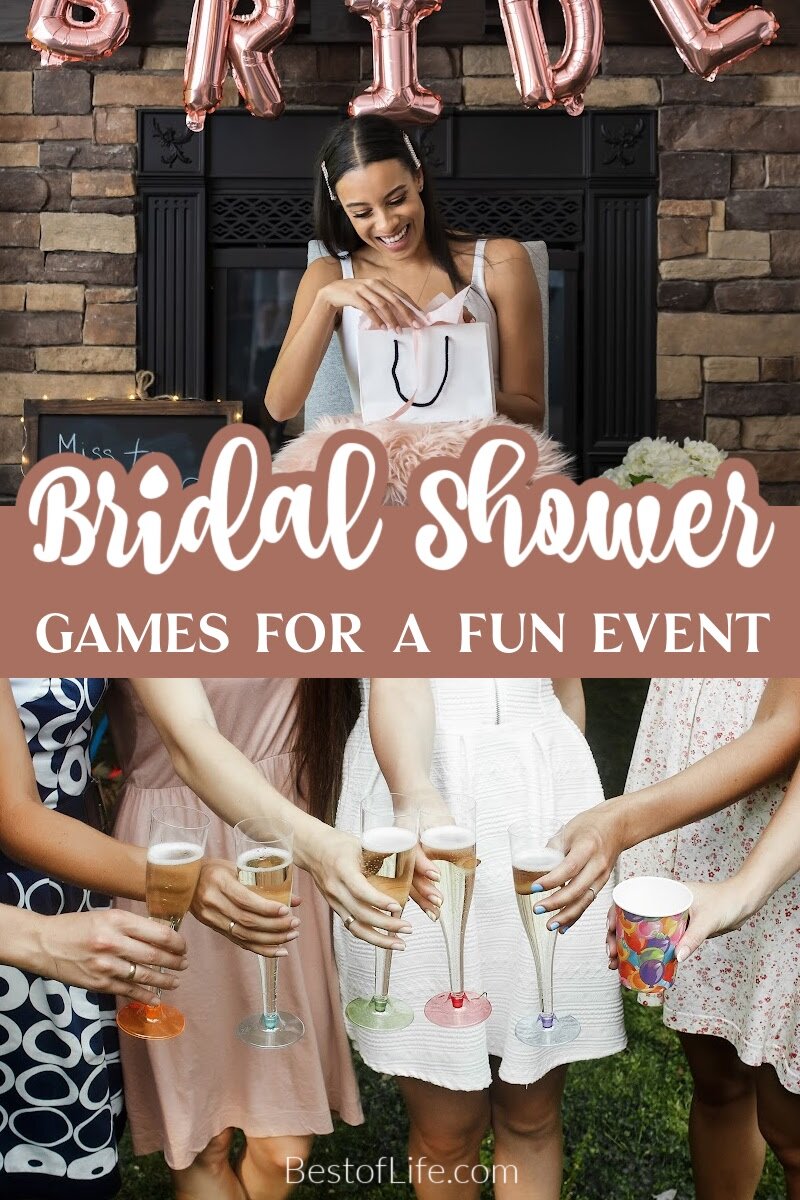 While the bridal shower celebrates you, make your bridal show fun for everyone with entertaining bridal shower games for large groups. via @thebestoflife