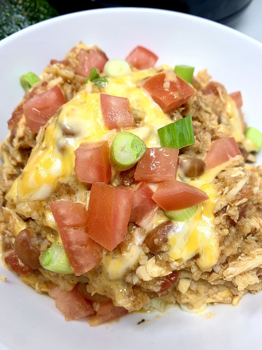 Crockpot Chicken Bowls Party Food Recipe Finished Dish