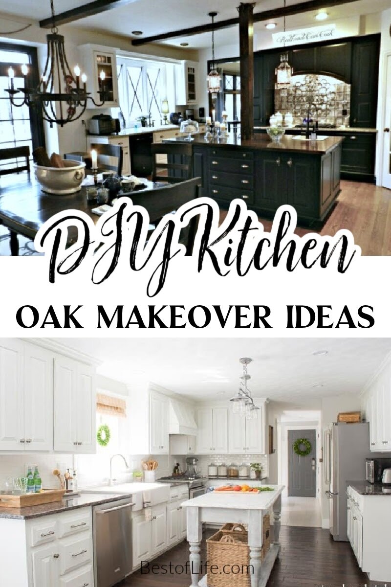 Kitchen remodeling ideas get our creative juices flowing! Use these oak kitchen makeover ideas to take your remodeling project to the next level! via @thebestoflife