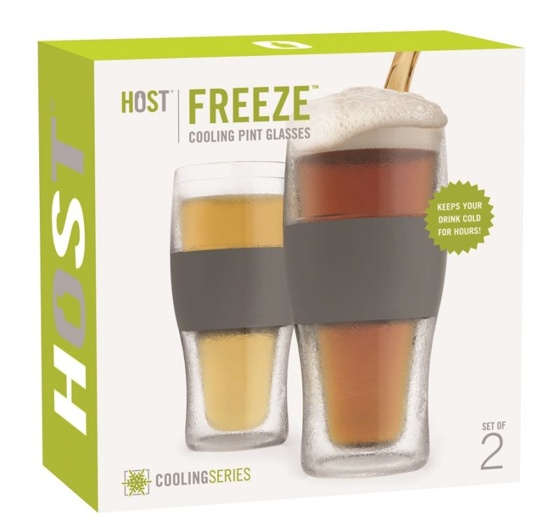 Freeze Cooling Pint Glasses Packaging